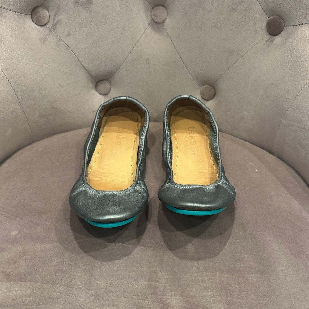Tieks Metallic Pewter Women's Flats